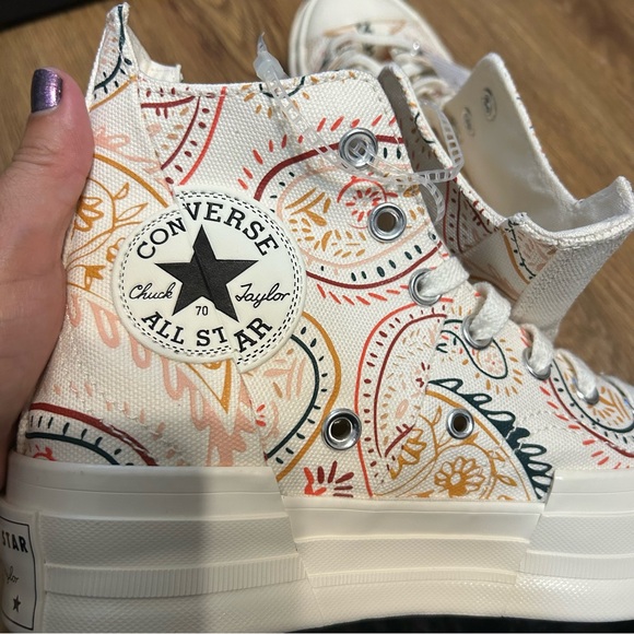 CONVERSE Chuck 70 Plus High 'Crafted Evolution' platform lace up shoes sneakers - Picture 3 of 7